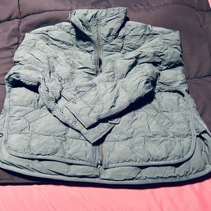 Free people pippa packable jacket xs pine teal